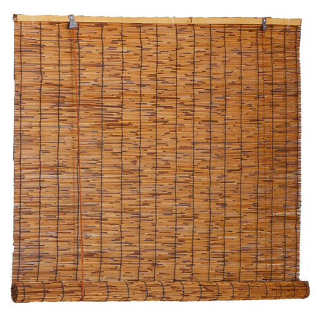 Bamboo Roll Up Blinds Outdoor Patio Bamboo Shad,W 36" 40" 42" 44" 48" 60" 70" 72" Light Filtering Roller Blinds Window Shades Bamboo Sunshades for Deck Balcony Porch Privacy Blind Cordless WZLSQLTY