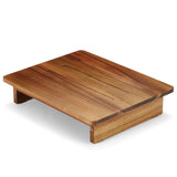 Perfnique Wooden Step Stool, 3.5" One Step Stool for Adults Kids, 200lb. Load Non-Slip Acacia Wood Step Stools for High Beds, One Step Ladder for Bedroom, Kitchen, Bathroom (Natural,3.5in) PERFNIQUE