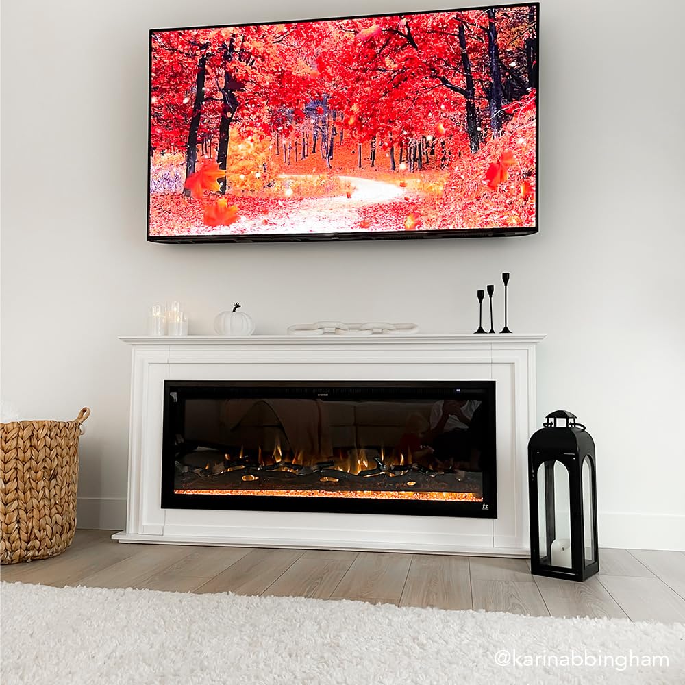 Touchstone Sideline Elite 50-inch Smart Electric Fireplace with Surround Mantel