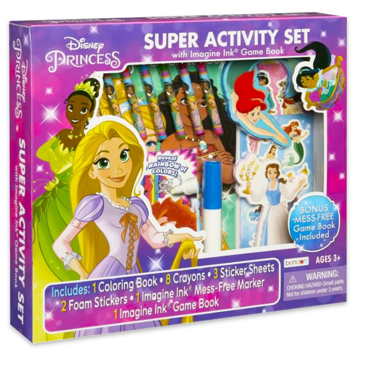 Disney Princess Ultimate Activity Set - Bundle with Disney Princess Imagine Ink Coloring Books, Stickers, Games, Puzzles, Drawing and More | Disney Princess Activities for Girls, Kids Disney