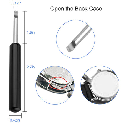 XOOL Watch Repair Kit - 210 Pcs, Battery Replacement & Case Opener Tools, Link Pin Tool Set with Carrying Case & Manual