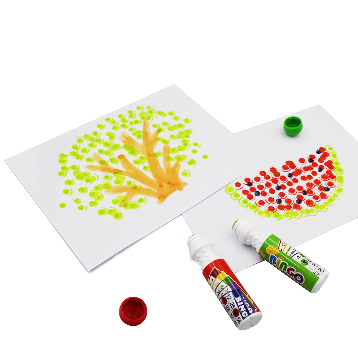 Yuanhe Bingo Daubers Dot Markers - Mixed Colors Set of 6 Pack Yuanhe