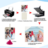 Sublimation Air Freshener Scented Sheets Car Sheet With Colour For Car Home Travel Keychain Pendant Btgghytr