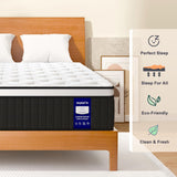 Anyhot,Twin Mattress,10 Inch Medium Firm Hybrid Bed Mattresses,Twin Mattress Size with High Density Foam and Independent Pocket Springs,Release Pressure,Cool and Breathable Anyhot