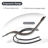 mansion home Lounge Chair, Outdoor Chaise Lounge with Detachable Pillow for Patio, Lawn, Pool, Outdoor Lounge Chairs, Brown mansion home