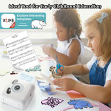 vretti Portable Thermal Printer,Bluetooth Mini Pocket Printer Compatible with Android & iOS,Wireless Pocket Picture Printer for iPhone Working Listing, Notes, Journal, Travel with 1 Rolls Paper. vretti