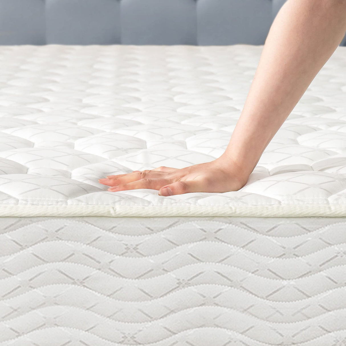 Best Price Mattress 8 Inch Tight Top Innerspring Hybrid Mattress - Comfort Foam Top with Bonnell Spring Base, Full White Best Price Mattress