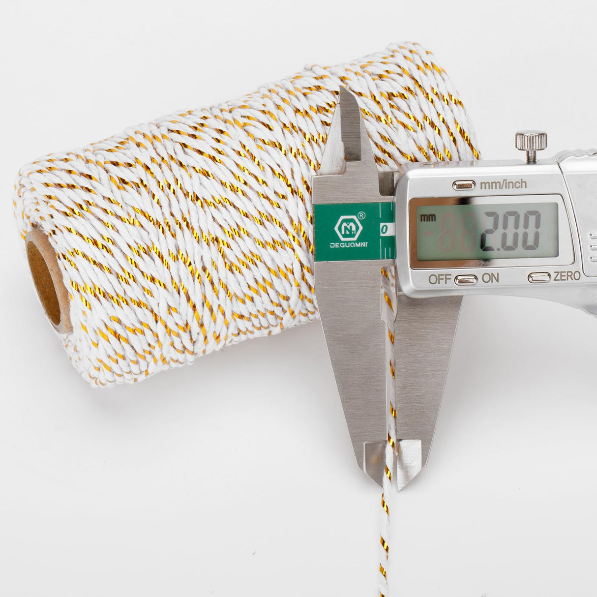 328 Feet Cotton Bakers Twine, Gold Metallic Wedding & Holiday Twine KINGLAKE