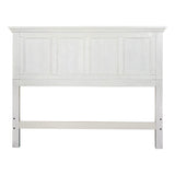 OSP Home Furnishings Farmhouse Basics Queen Headboard Only, Rustic White Finish OSP Home Furnishings