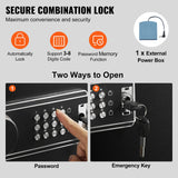 VEVOR 10-12 Rifles Gun Safe, Rifle Safe with Lock & Digital Keypad, Quick Access Tall Gun Storage Cabinet with Removable Shelf, Rifle Cabinet for Home Rifle and Shotguns VEVOR