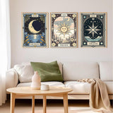 Axquilon 3 Pack Diamond Art Kits for Adults, Tarot Diamond Painting Kits for Adults Beginner, DIY 5D Full Drill Gem Art for Home Wall Decor 12x16 inch Axquilon