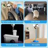 CCTREE ABS Filament 1.75mm, 1kg Spool, Dimensional Accuracy ±0.03mm, ABS+ 3D Printer Filament Plus, High Strength & Heat Resistance 3D Printing Filament, Skin CCTREE