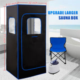 HUAMYTH Sauna Box, Portable Sauna for Home, Personal Steam Sauna with Steamer, 99 Minute Smart Timer, 9 Level, Remote Control, Personal Steam Room for Spa, Indoor HUAMYTH