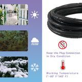 GREATIDE Indoor Outdoor Extension Cord 75 FT, 16/3 SJTW Weatherproof Black Electrical Cords, 13 AMP Heavy Duty 3 Prong Power Cable Great for Garden, Landscaping & Holiday Decorations GREATIDE