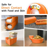 YXPOLYER PLA+ Filament Food Safe PLA Plus Food-Grade 1.75mm 3D Printing Filament 1kg 2.2lbs with PC Reusable Spool fit AMS System and Most FDM 3D Printers, Orange yxpolyer