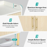 Tribesigns Large Shoe Cabinet with Doors, 6-Tier Entryway Shoe Storage Cabinet with Shelves, 30 Pairs Modern Shoes Rack Organizer for Hallway, Closet, Bedroom, Living Room (White/Natural) Tribesigns