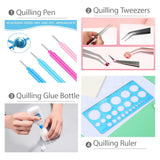 Paper Quilling Kits with 28 Colors 700 Strips 3MM Quilling Papers 6 Pcs Quilling Tool DIY Hub