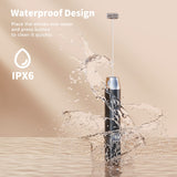 Maestri House Rechargeable Milk Frother, Handheld Electric Foam Maker Waterproof Detachable Stainless Steel Whisk Drink Mixer Foamer for Lattes, Cappuccino, No Stand Maestri House