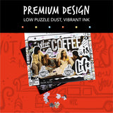 Paladone Friends Coffee is Life 1000 Piece Jigsaw Puzzle - Officially Licensed Merchandise Paladone