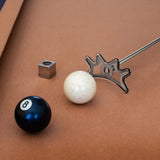 Sumind Retractable Pool Bridge Stick - Billiards Cue Bridge with Removable Head and Wooden Handle, Ideal for Pool Table Play(Brown) Sumind