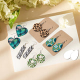 1250 Pieces Sublimation Earring Blanks Bulk DIY Jewelry Craft Making Kit with 250 Earing Hooks 250 jump Rings 250 Ear Plugs,125 Earring Cards Holder and Clear Package Bags for Birthday Gifts Supplies SENONAPO