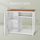 YITAHOME Fish Tank Stand with Power Outlets & LED Light, 40-50 Gallon Metal Aquarium Stand with Cabinet for Fish Tank Accessories Storage for Turtle Tank, Reptile Terrarium, 660LBS Capacity, White YITAHOME