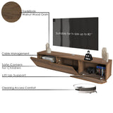 Atelier Mobili Floating TV Stand for 75 Inch TV, Wall Mounted Entertainment Center, Modern Media Console, Mid Century Modern TV Stand, Floating TV Stand 65 Inch ATELIER MOBILI THE LEADER OF THE INTERCHANGEABLE FURNITURE