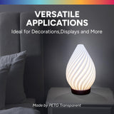 OVERTURE Transparent Filament Clear PETG Filament 1.75mm, PETG Transparent 3D Printer Consumables, 1kg Filament (2.2lbs), Dimensional Accuracy Probability +/- 0.02 mm,Transparent OVERTURE