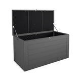 Cosco Outdoor Living 88180BGY1E Cosco Outdoor Patio Storage, Extra Large, 180 Gallons, Charcoal Deck Box, Black/Gray Cosco