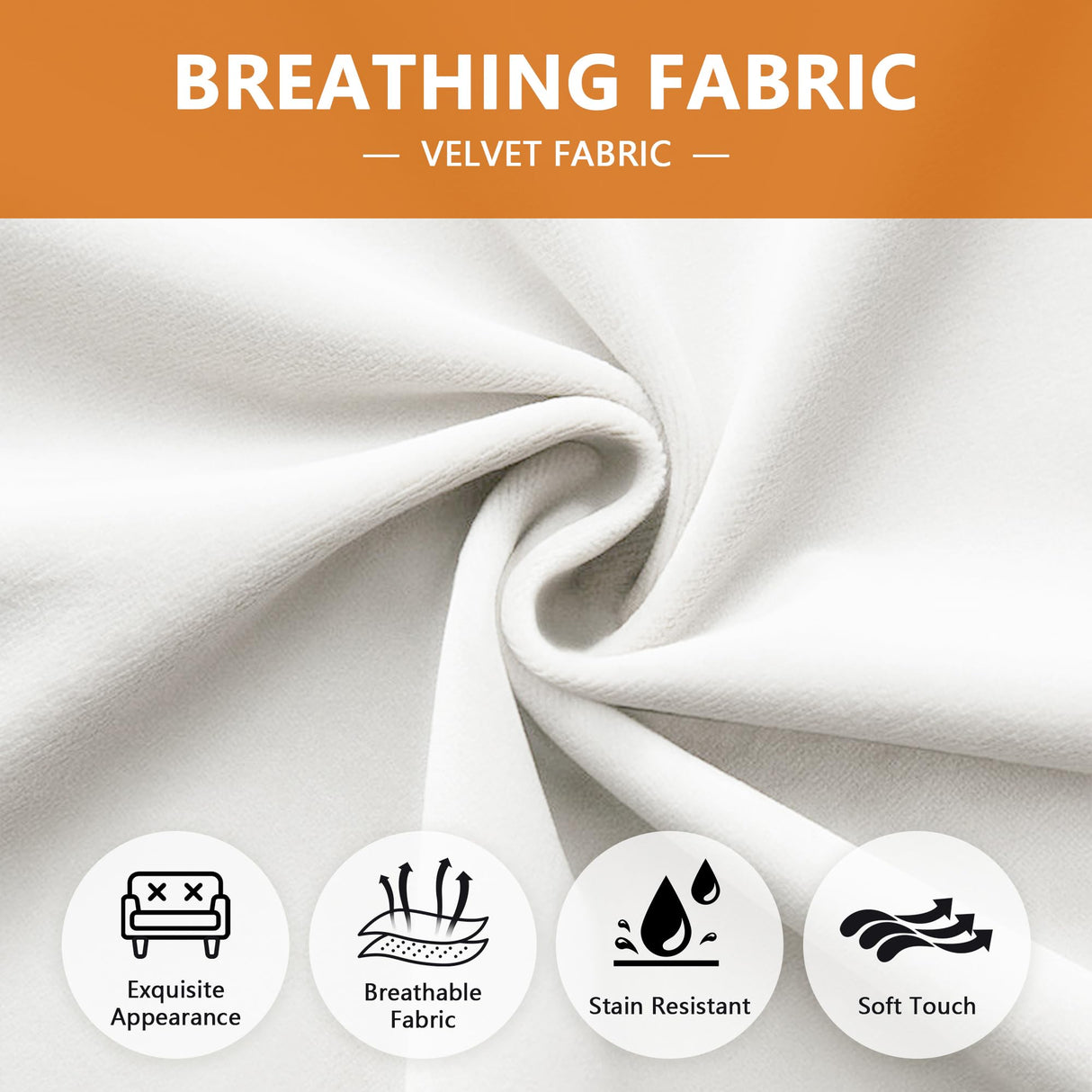 SUJOUCRAFT Chesterfield Camelback Loveseat & 3-Seater Sofa, Living Room Soft Fabric Sofa Couch Set, Mid-Century Elegant Sectional Couches with Deep Seat Tufted Backrest (Velvet-Camelback-2+3, White) SUJOUCRAFT