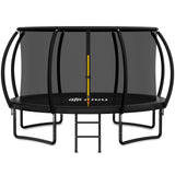 Gigu 14 FT Trampoline with Basketball Hoop Water Sprinkler Spiral Ground Stakes Trampolines Outdoor Yard for Adults Kids Gigu