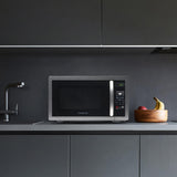 Farberware FMO11AHTBKBD1 Countertop 1000 Watts Microwave Oven with LED Lighting and Child Lock-Perfect for Apartments and Dorms-Easy Clean, 1.1 Cu. Ft, Stainless Steel Farberware