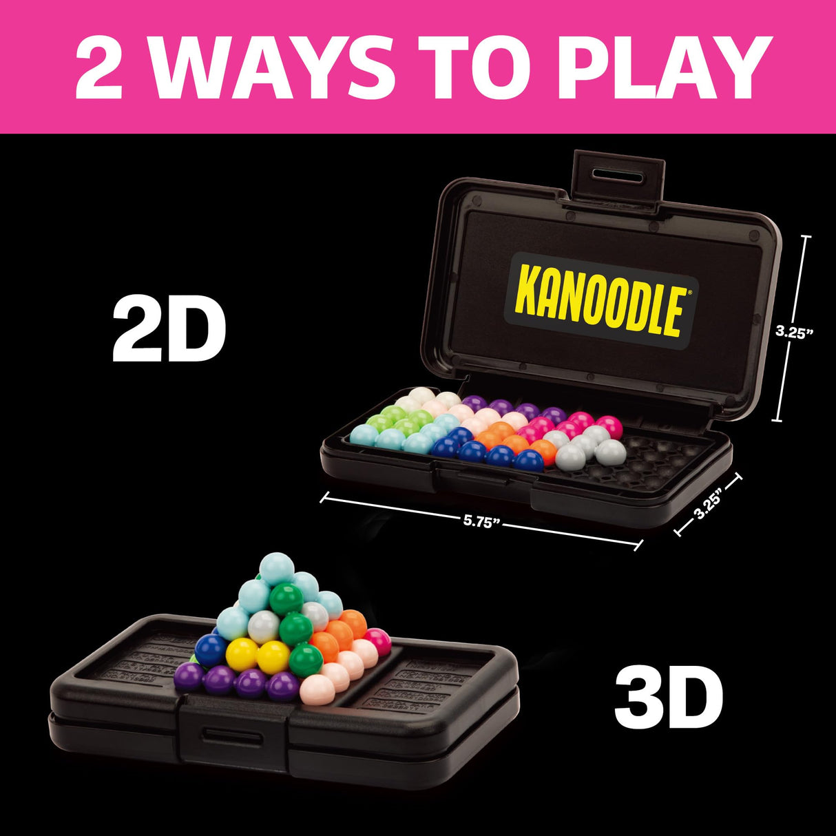 Educational Insights Kanoodle 3D Brain Teaser Puzzle Game, Featuring 200 Challenges, Easter Basket Stuffers for Kids, Gift for Ages 7+ Educational Insights