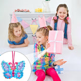 MEZOOM 12pcs Butterfly Craft Set for Kid Creative Butterfly Poke Art Toy Make Your Own Butterfly Poking Art Crafts for 4-12 Years Kid School Classroom Art Craft Activity Gift, Small MEZOOM