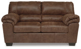 Signature Design by Ashley Bladen Faux Leather Loveseat, Brown Signature Design by Ashley