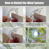 WindMage 16 Pack 3inch 4inch Sublimation Wind Spinner Blanks 3D Aluminum Metal Wind Sculpture Kinetic Spinners for Yard and Garden Indoor Art Sublimation Christmas Ornament Hanging Decoration WindMage