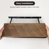 Reclaimed Wood Floating Shelves Real Solid Wood Floating Shelves Handmade Thick Floating Shelves MY VINTAGE FINDS