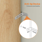 HOOBRO 5-Tier Corner Bookshelf, L-Shaped Corner Bookshelf, 55.3'' Tall Wooden Bookcase with Baffle, Freestanding Display Rack, for Living Room, Home Office, Natural NL50SJ01 HOOBRO