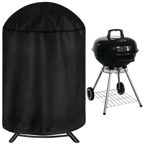 iCOVER Vertical Round Smoker Cover, Kettle Grill Cover, 29 Inch BBQ Barbecue Cover, Dome Smoker Cover, Bullet Smoker Cover, Barrel Cover Fire Pit Cover for Char-Broil Weber George Foreman Brinkmann i COVER