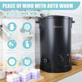 TOAUTO 30Lbs Commercial Wax Melter for Candle Making Large Electric Wax Melting Pot for Candle Making Business with Temperature Control & Quick Pour Spout TOAUTO