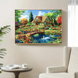 BYGFHLYW Easy Paint by Numbers Kit for Adults Beginner, Landscape Adult Paint by Number Kits on Canvas, DIY Painting with Numbers for Adults, Acrylic Oil by Number Kits for Home Wall Decor 16x20 in BYGFHLYW