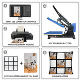 MAIKESUB 4 Pcs Sublimation Blank Lattice Pillow Cases Cushion Cover Throw Pillow Covers for Sublimation Printing 15.7 x 15.7 Inch with Invisible Zippers DIY No Pillow Insert 9 Panel MAIKESUB