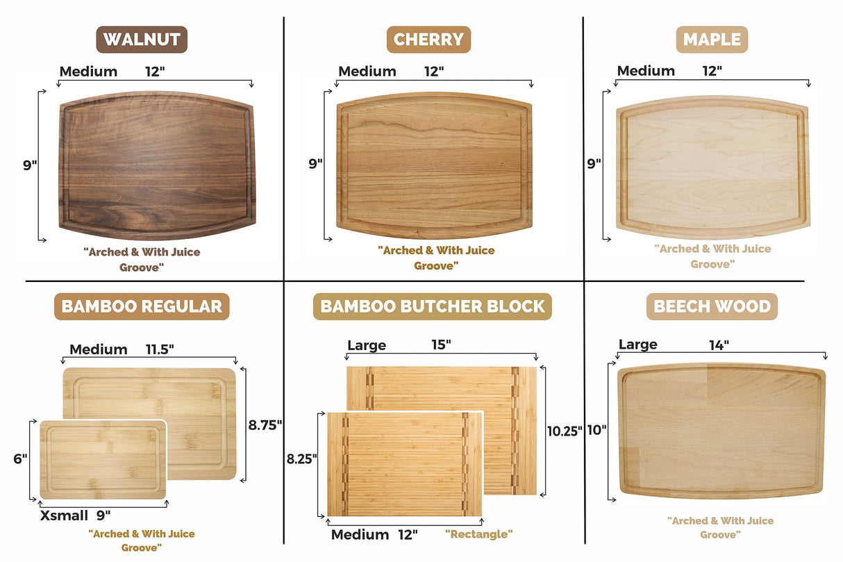 Tayfus Personalized Cutting Boards, Custom Engraved Wooden Kitchen Board, Solid Wood Handmade Cutting Board - Customizable Name And Date - Gift for Tayfus