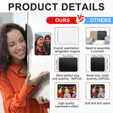 40 Pcs Sublimation Magnets Blank 3.5 x 2.3 Inch Personalized Fridge Refrigerator Magnets Blanks DIY Sublimation Refrigerator Magnet Bulk Soft Magnetic for Kitchen Decorative Fridge Magnets Blank Set Ovveroche