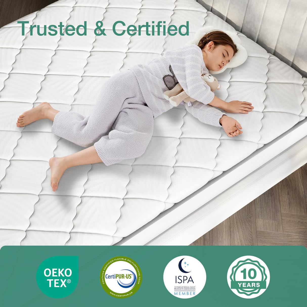 Novilla Twin Mattress, 8 inch Twin Bed Mattress in a Box, Hybrid Mattress for Back Pain Relief & Support, Twin Size Mattress with Comfortable & Durable Support, Certipur-Us Certified Novilla