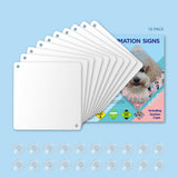 Metal Sublimation Signs, 10 Pack 6" x 6" Sublimation Blanks Suction Cup Car Window Sign, Custom Metal Signs for Hanging SMASMILE