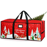 Christmas Tree Storage Bag, Fits Up 7.5 Ft Christmas Tree Durable 600D Oxford Holiday Storage Container with Wide Opening Dual Zippers (Reindeer) Stadupimry