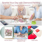 DIADAY Elephant Diamond Painting Kits, 5D Special Shape Diamond Art Kits for Adults, Crystal Rhinestones Art Craft for Beginners DIY Home Wall Decor Gift, 12 × 12 Inches DIADAY