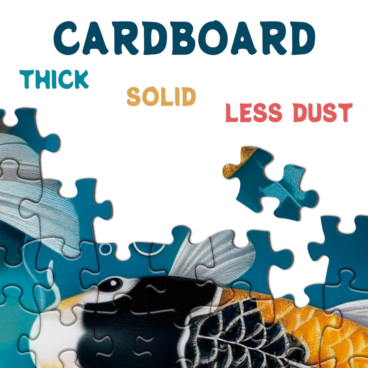 Fall Fish Puzzles for Adults 1000 Pieces, Autumn Nature Art Jigsaw Puzzles, Flower Lotus Pond Puzzles BBOLDIN