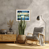 Artbrush Tower Winnipesaukee Lake Paint by Number, New Hampshire Paint by Numbers Kit for Adults, Lakeside Town Acrylic Painting, Lakes Trees Scenery Poster for Home Wall Decor(16x20inch, No Frame) Artbrush Tower